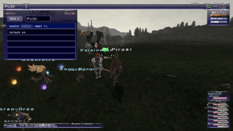 PTプレイ時におすすめのコンフィグ設定とコマンド