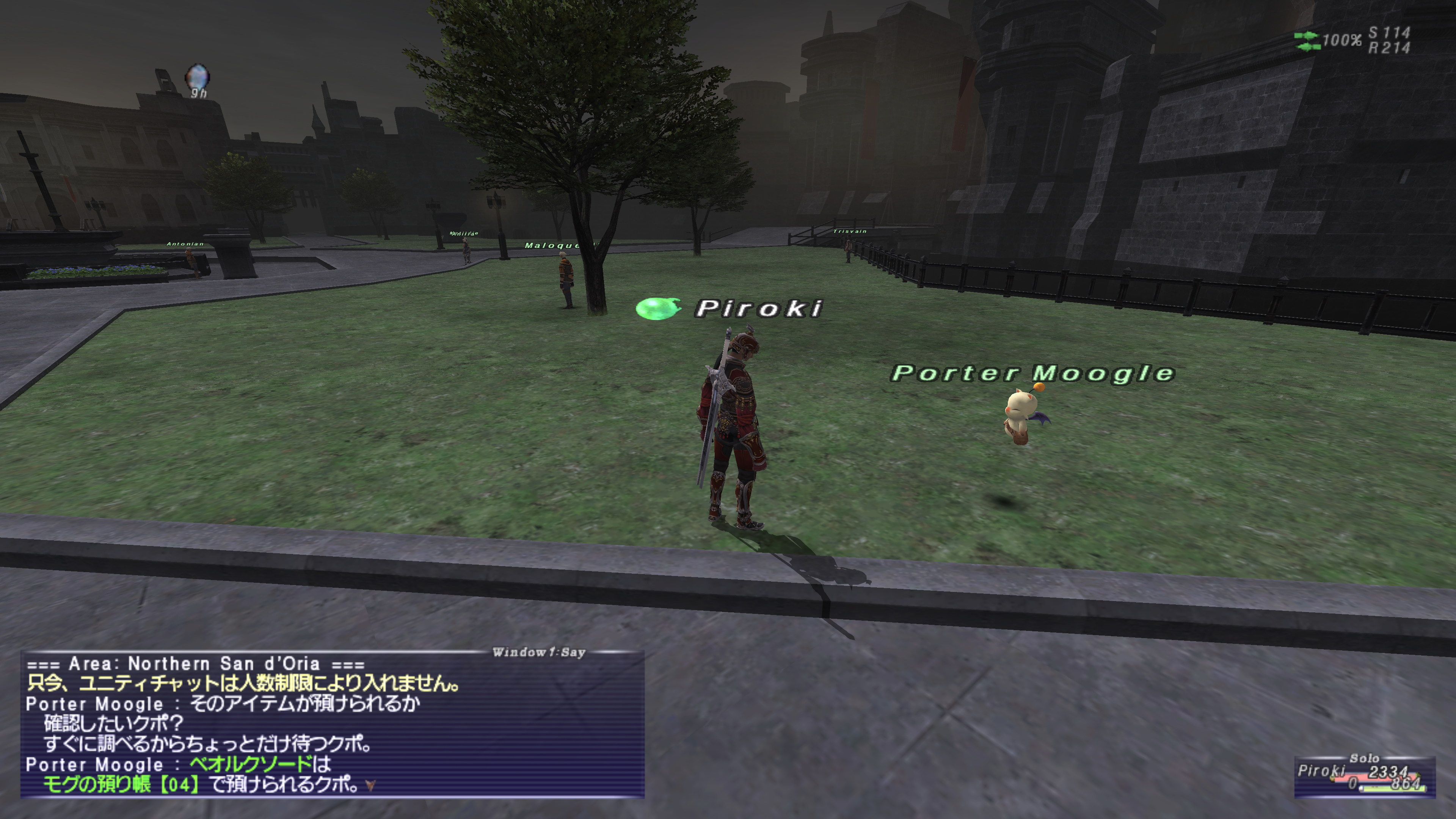 カバンの悩みを解決！特定のアイテムを預かってくれるNPC紹介-その１ – FF11ブログ ぴろきのヴァナ・ディールでの新生活